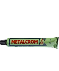 PASTA "METALCROM" PER PIASTRE E STUFE IN ALLUMINIO CHIARO, FORMATO DA 50 ML